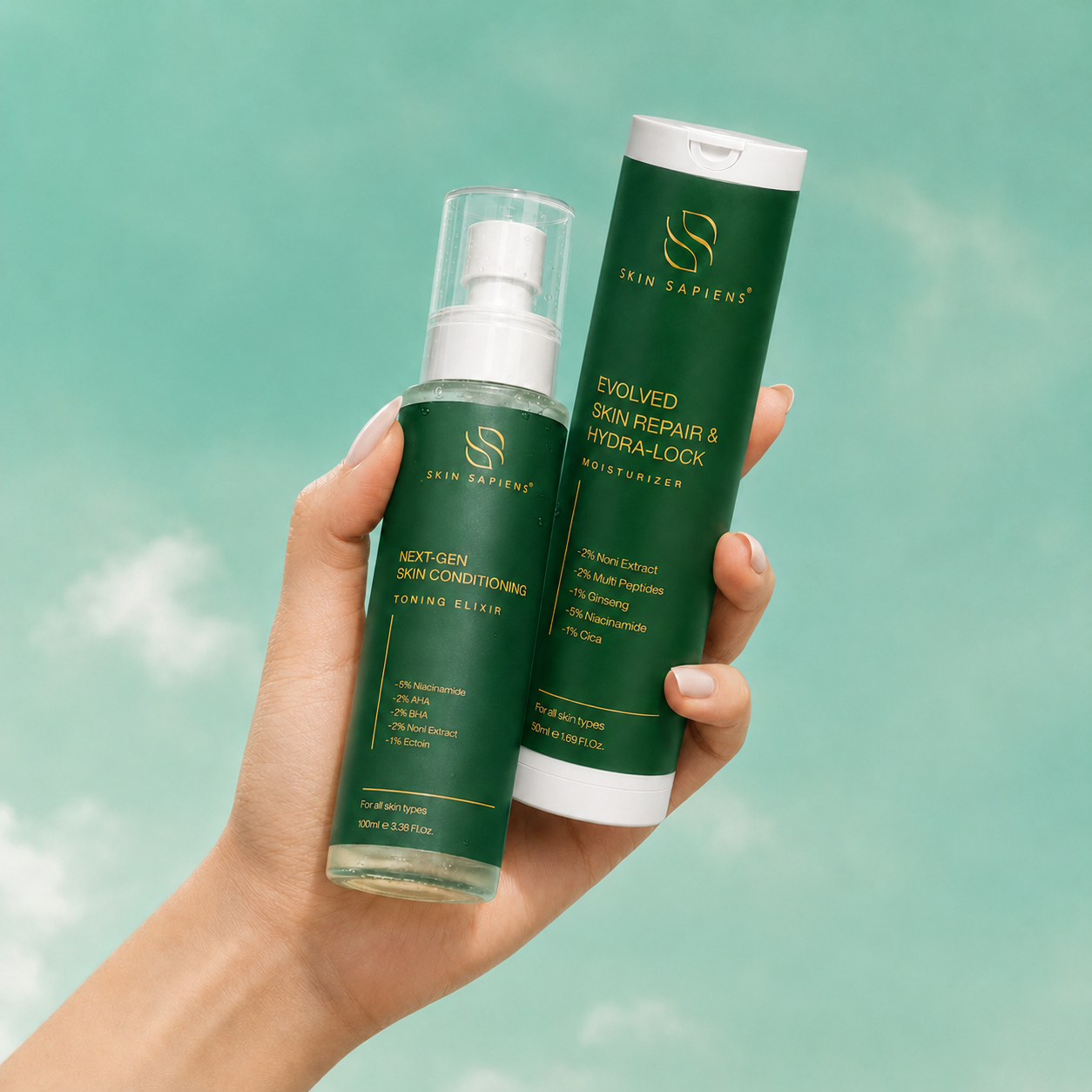 Hydration & Barrier Repair Duo – Toning Elixir + Hydra-Lock Moisturizer