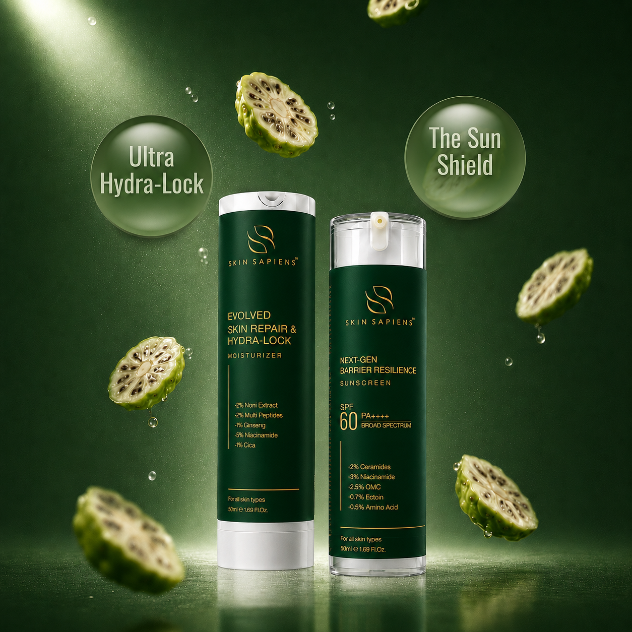 Ultimate Barrier Defense Duo – Hydrating Moisturizer + SPF 60 PA++++ Sunscreen