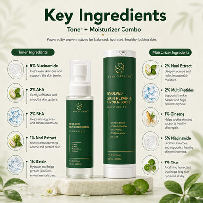 Hydration & Barrier Repair Duo – Toning Elixir + Hydra-Lock Moisturizer